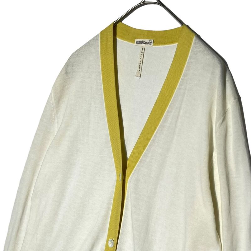 Hermes by Margiela Bicolor Cardigan Margiela Period Bicolor Cotton Cardigan Me