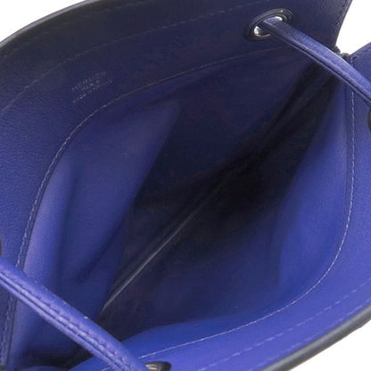 Hermes Shoulder Bag Sac Aline Mini Swift Blue Electric Silver Hardware Blue D