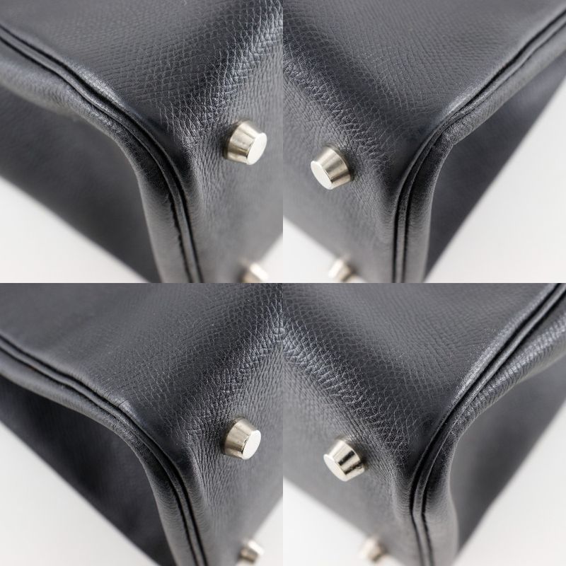 Hermes Cabas Na Vaux Epson Black □H Ladies Tote Bag