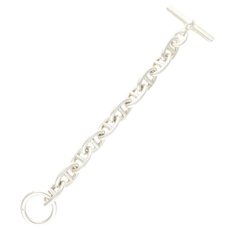 Hermes Chaine D'ancre TGM Chaine D'ancre TGM Silver Bracelet Men's 10link