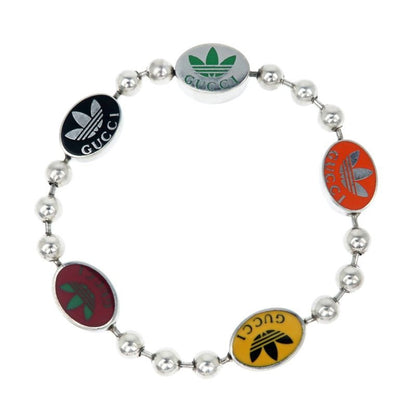 Gucci Adidas Collaboration Bracelet Ball Chain 16 AG 925 Multicolor