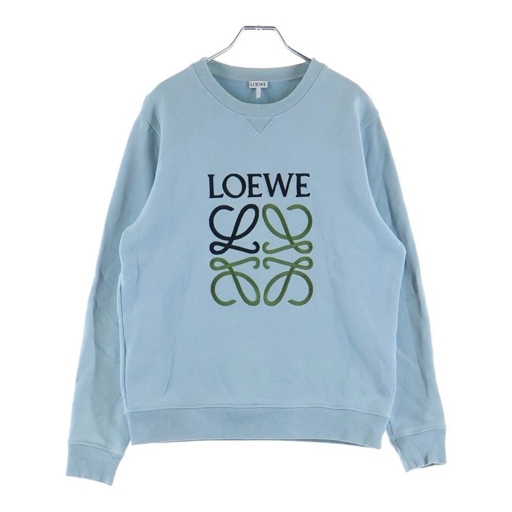 Loewe Anagram Sweatshirt Front Logo Embroidery Crew Neck Long Sleeve Trainer