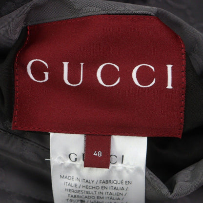 Gucci GG Pattern Logo Embroidery Reversible Hooded Padded Zip Up Jacket — view 11