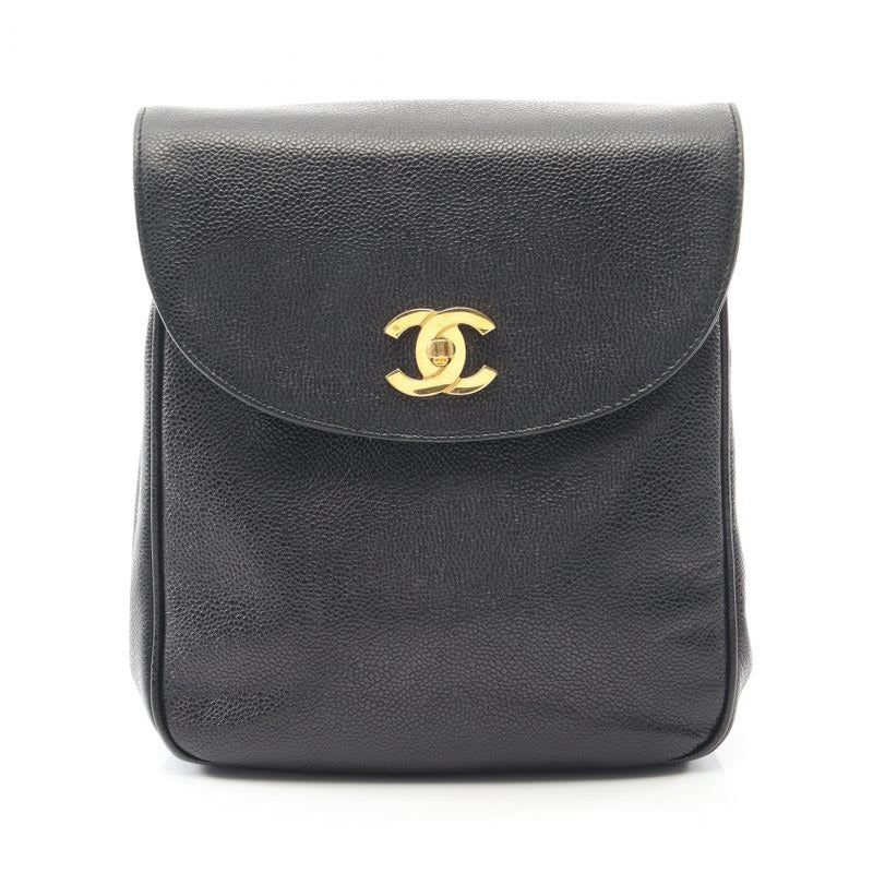 Chanel Chanel Rucksack Sac Backpack Black Caviar Leather