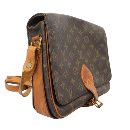 Louis Vuitton Shoulder Bag Monogram Cartouchiere GM Brown — view 2