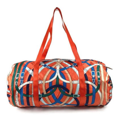 Hermes Shoulder Bag Air Silk Duffle 44 Orange