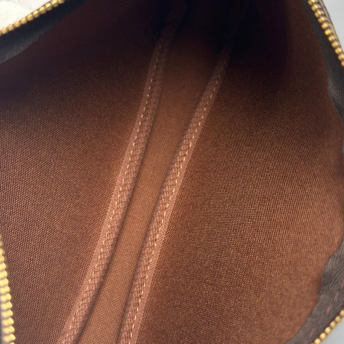Louis Vuitton Pochette Handbag Brown Pouch — view 10