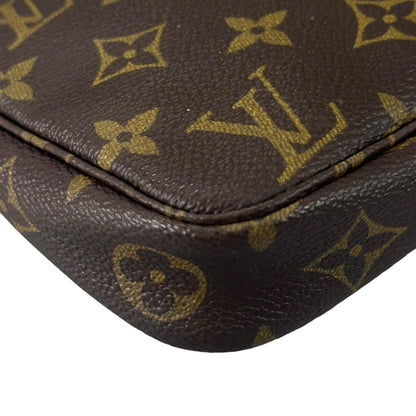 Louis Vuitton Pochette Handbag Brown Pouch — view 8