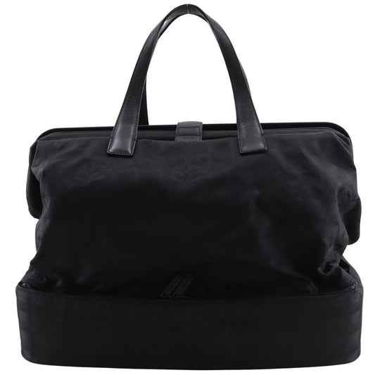 Chanel New Travel Line A15960 Nylon Canvas Black Ladies Boston Bag