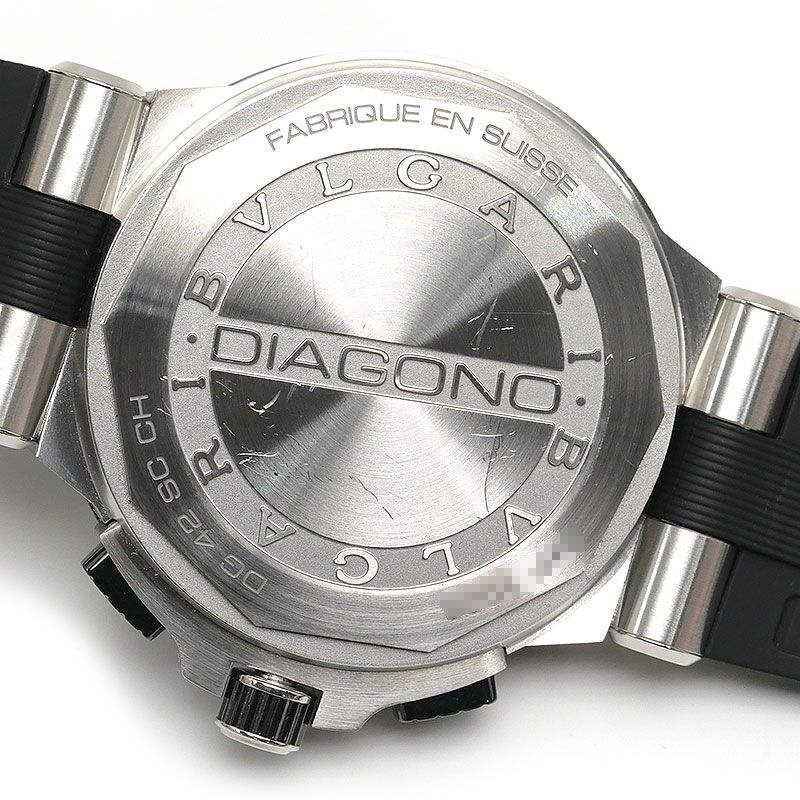 Bulgari Diagono Chronograph Dg42scch Automatic Black Dial