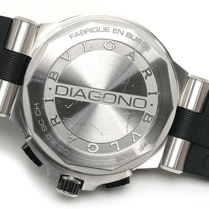 Bulgari Diagono Chronograph Dg42scch Automatic Black Dial