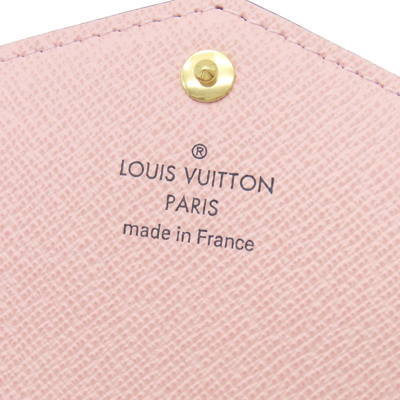 Louis Vuitton Long Wallet Portefeuille Sarah Monogram Canvas Rose Ballerine