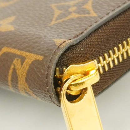 Louis Vuitton Long Wallet Monogram Zippy Wallet M42616 Brown Men Women Unisex