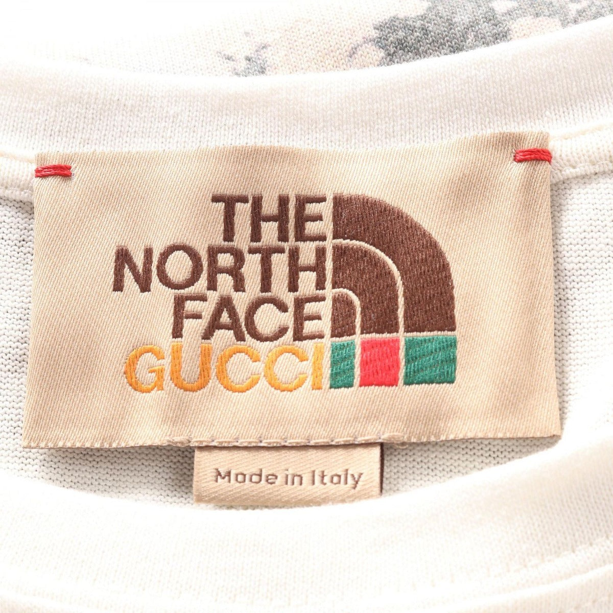 Gucci Top the North Face Logo Forest Cotton T-Shirt — view 3