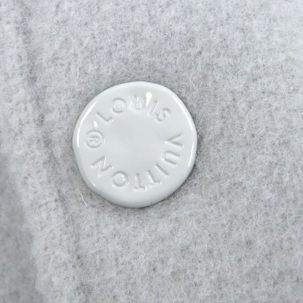 Louis Vuitton Patch Sleeve Leather Stadium Jumper Varsity Jacket Blue Gray — view 7