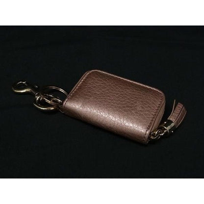 Gucci Soho Interlocking Leather Key Holder Coin Case Pink Beige — view 2