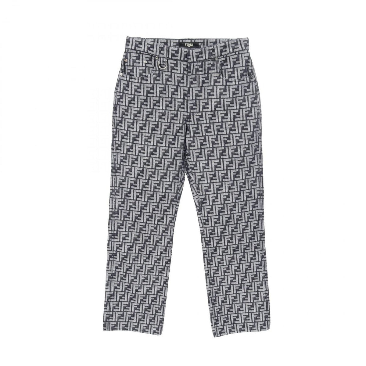 Fendi Denim Pants Zucca Flp 302 amz 3 Cotton