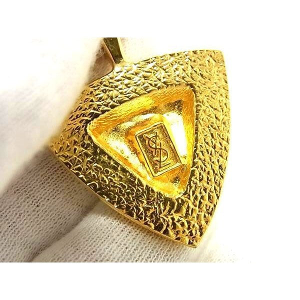 Yves Saint Laurent Necklace Gold Metal Women Colored Stones — view 2