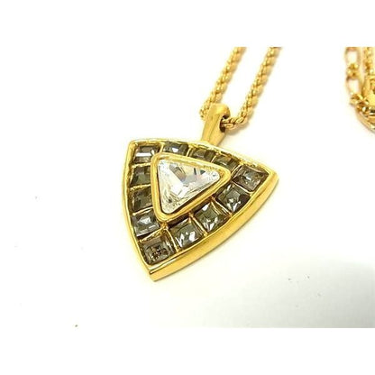 Yves Saint Laurent Necklace Gold Metal Women Colored Stones — view 3