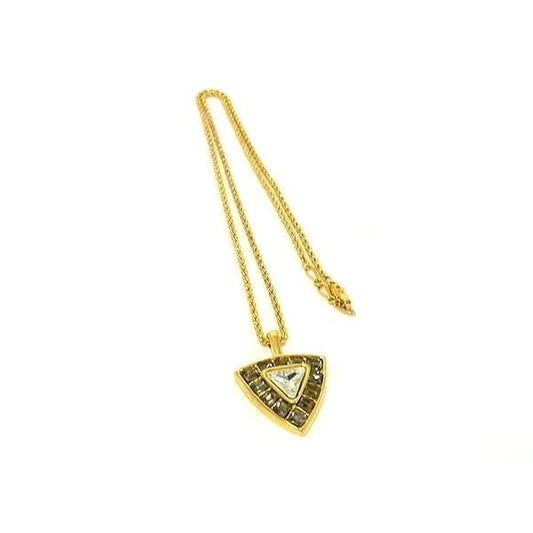 Yves Saint Laurent Necklace Gold Metal Women Colored Stones