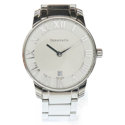 Tiffany & Co. Atlas 2 Hand Silver Dial SS Quartz Watch