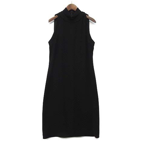 Gucci High Neck Stretch Dress Sleeveless Black 40