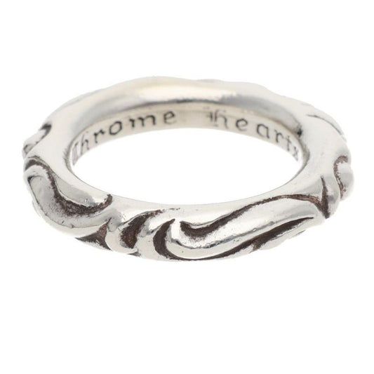 Chrome Hearts Scrl Band Scroll Silver Ring