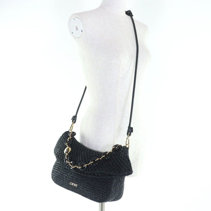 Loewe Ora Raffia Leather with Logo Hardware 2-Way — view 8