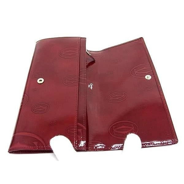 Cartier Wallet Happy Birthday Gold Patent Leather Bifold — view 3