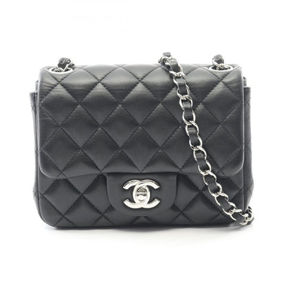 Chanel Shoulder Bag Mini Quilted Black Lambskin
