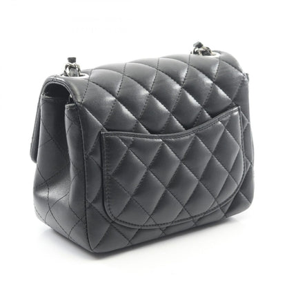 Chanel Shoulder Bag Mini Quilted Black Lambskin — view 2