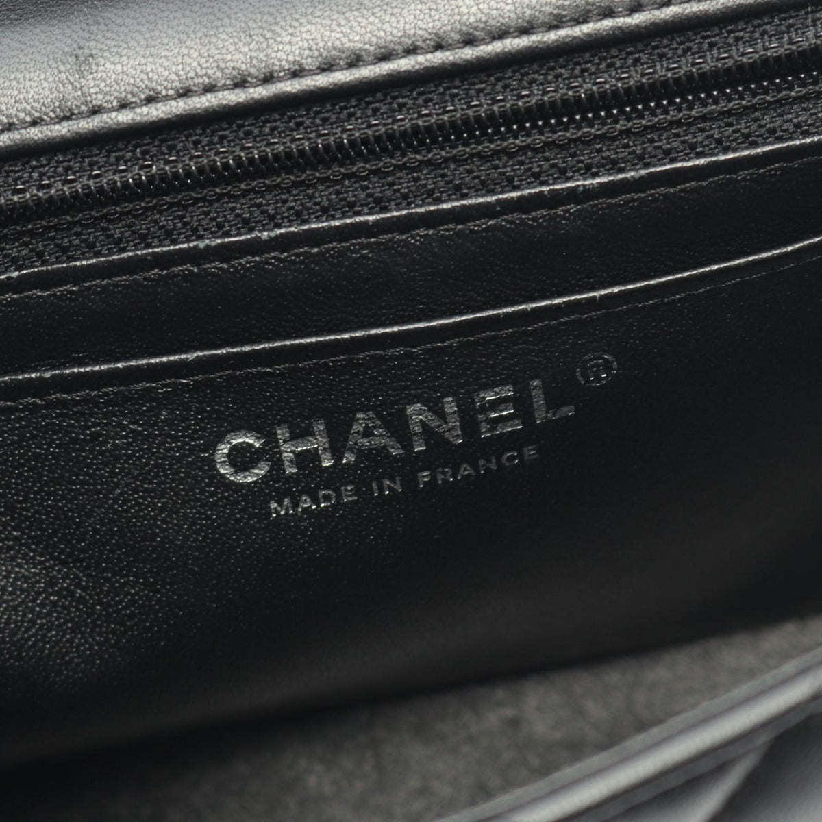 Chanel Shoulder Bag Mini Quilted Black Lambskin — view 4