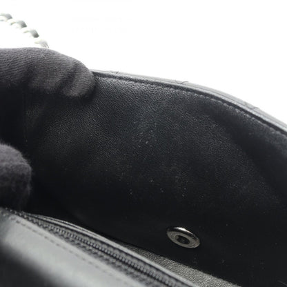Chanel Shoulder Bag Mini Quilted Black Lambskin — view 6