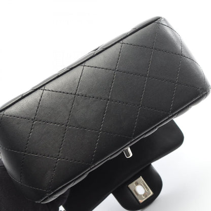 Chanel Shoulder Bag Mini Quilted Black Lambskin — view 10