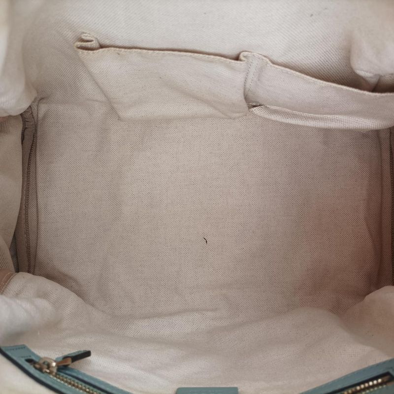 Guccisherry Line Blue And Beige And Multi-colored Canvas And Leather 247205e0131