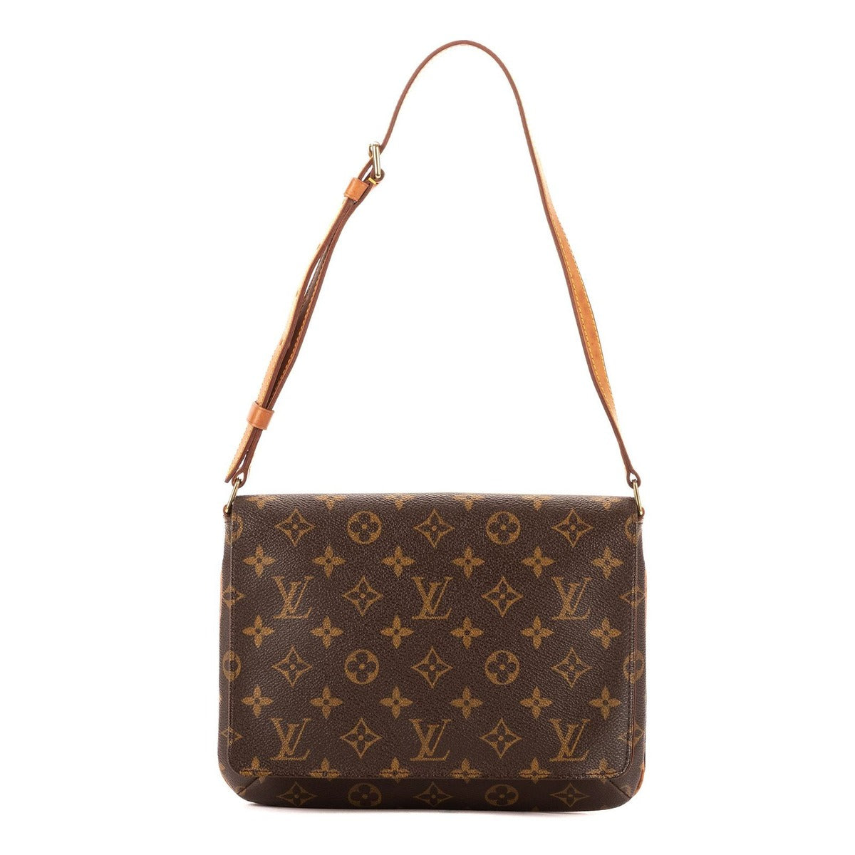 Louis Vuitton Musette Tango Brown Monogram Canvas Shoulder Bag
