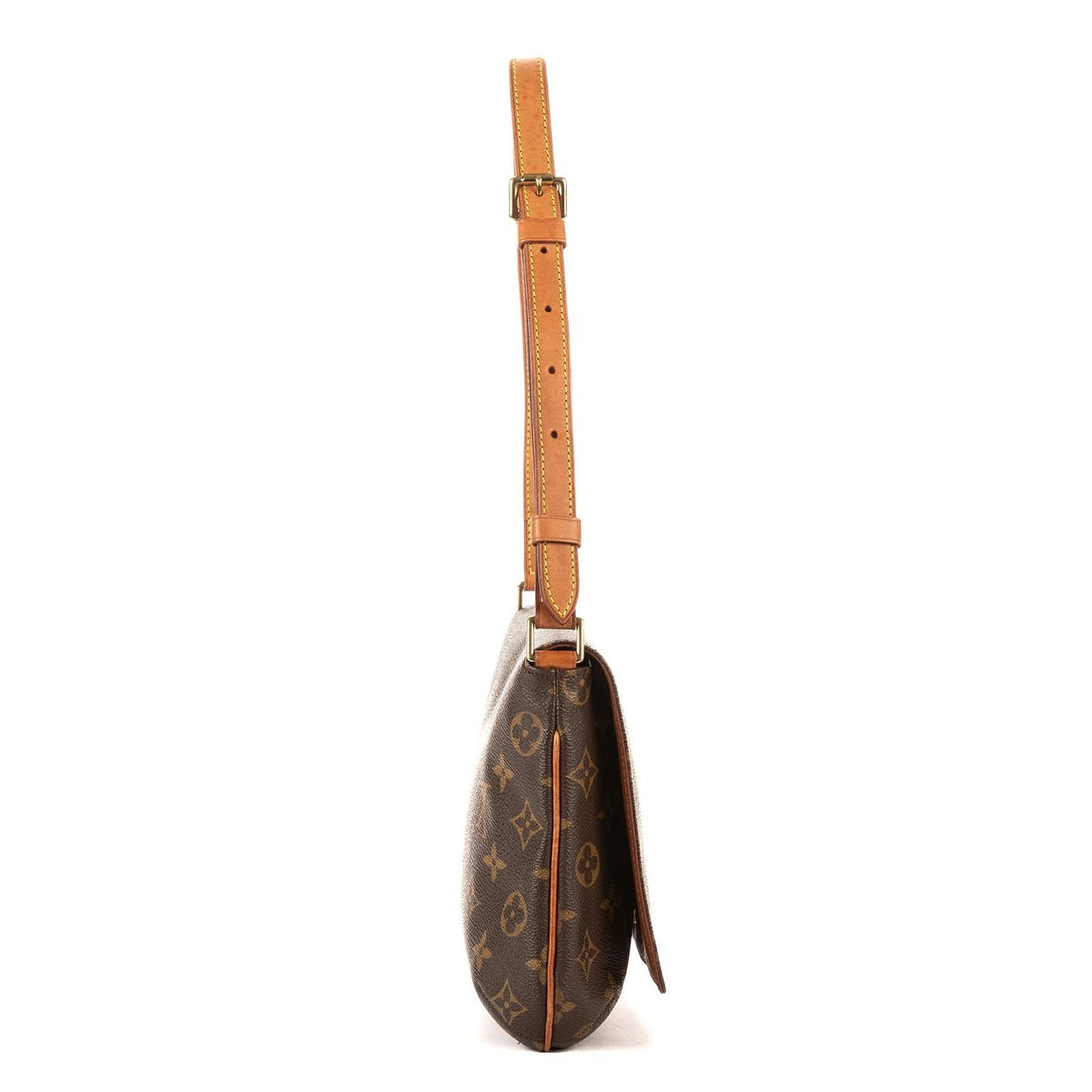 Louis Vuitton Musette Tango Brown Monogram Canvas Shoulder Bag — view 4