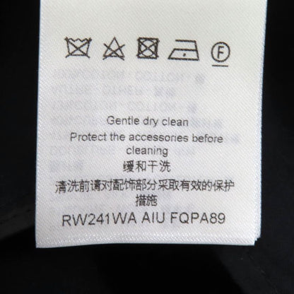 Louis Vuitton 24SS Wool Silk Sideline Straight Long Pants Black 36 Made In