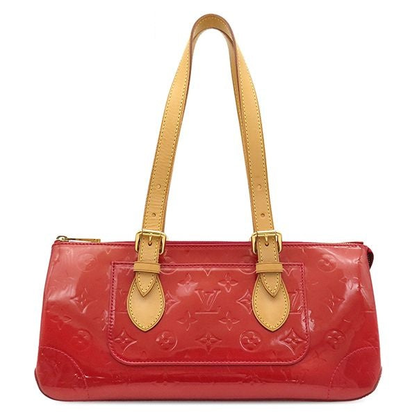 Louis Vuitton Shoulder Bag Rosewood Avenue Monogram Vernis Pomme D'amour Gold