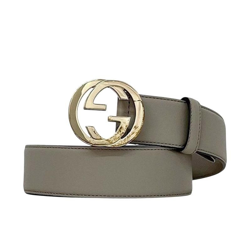 Gucci Belt Grey Interlocking Ap00 g 85