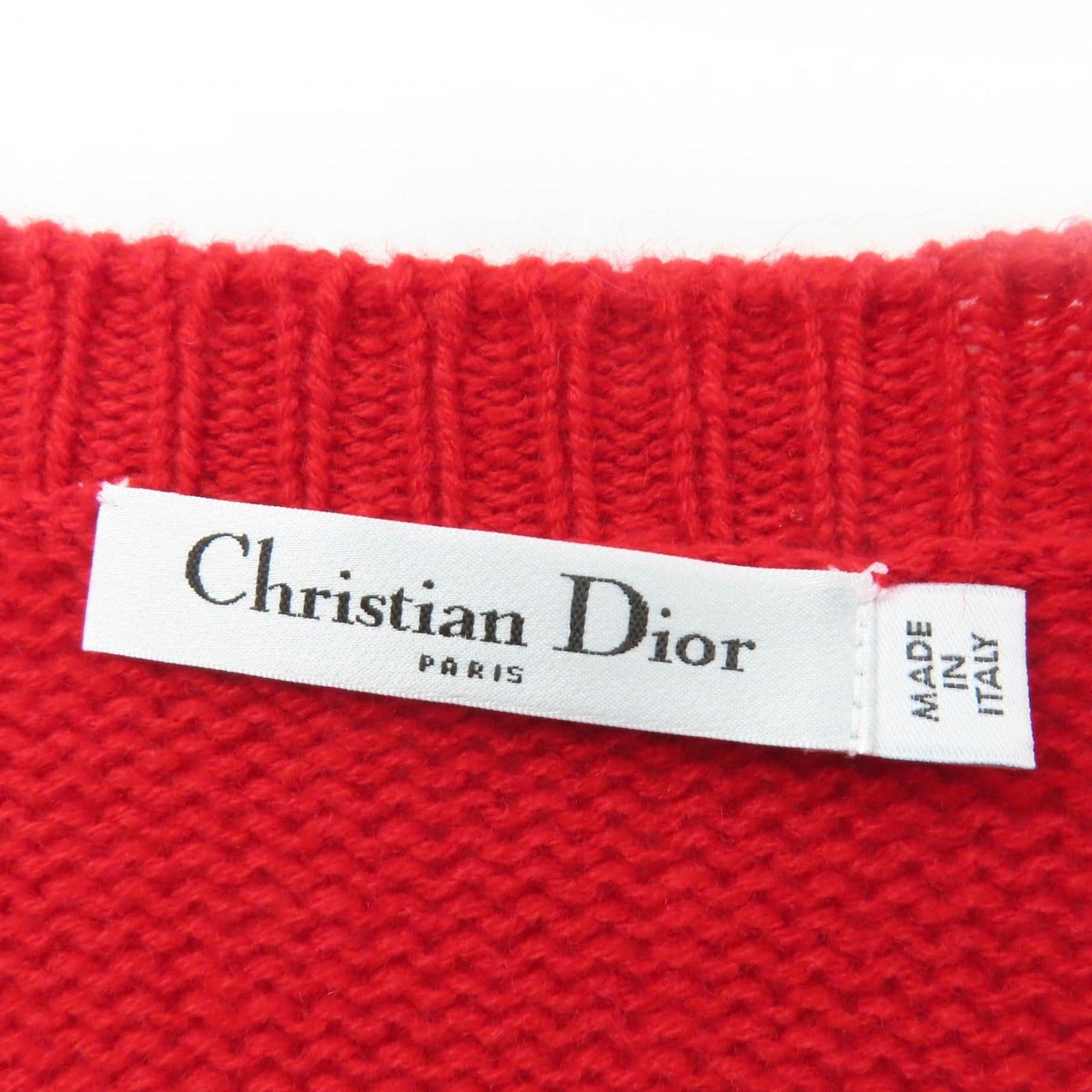 Dior Cashmere J'adior Amour Embroidery V-neck Long — view 5