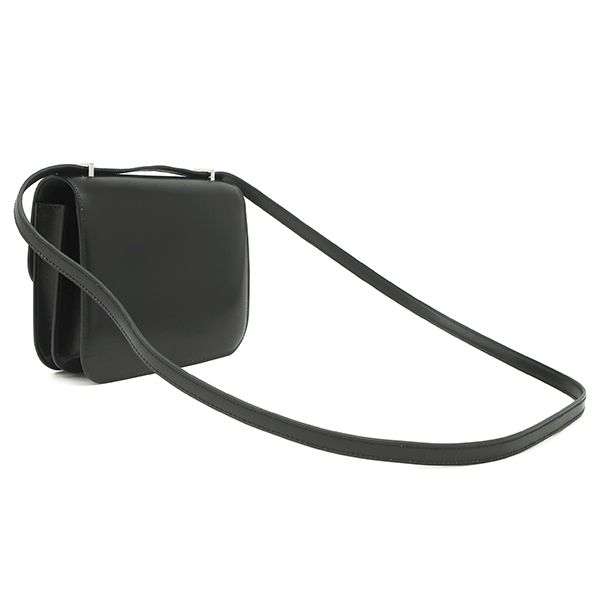 Hermes Shoulder Bag Constance 3 Mini Miroir Box Calf Black Silver Hardware