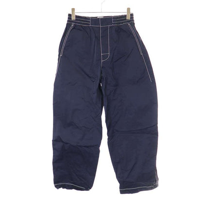Bottega Veneta 24ss Tech Nylon Wide Tapered Pants 768000 Vf4k0 Navy S