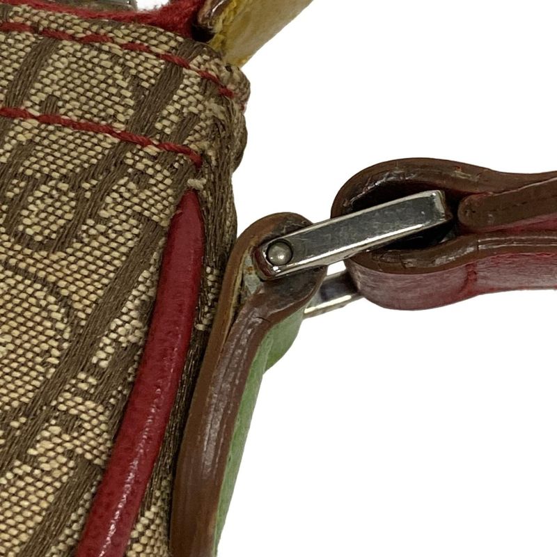 Dior/christian Dior Shoulder Bag Rasta Beige X Yellow X Multi Leather