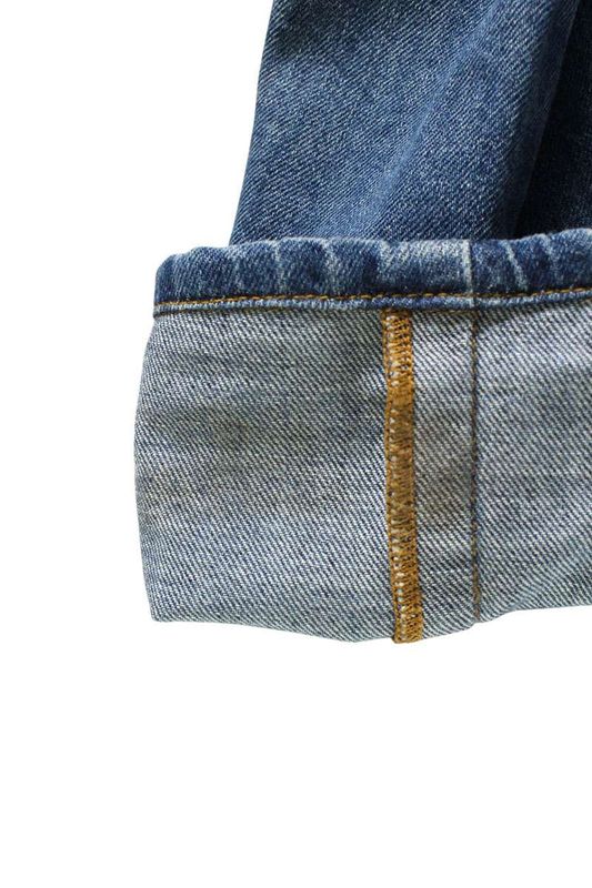 Loewe H526y11x22 Damaged Straight Leg Denim Pants Men 46