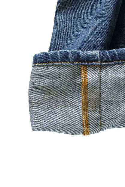 Loewe H526y11x22 Damaged Straight Leg Denim Pants Men 46