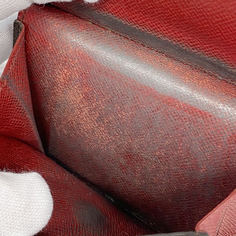 Louis Vuitton Wallet Monogram Portefeuille Marie M93802 Brown Rouge Women's