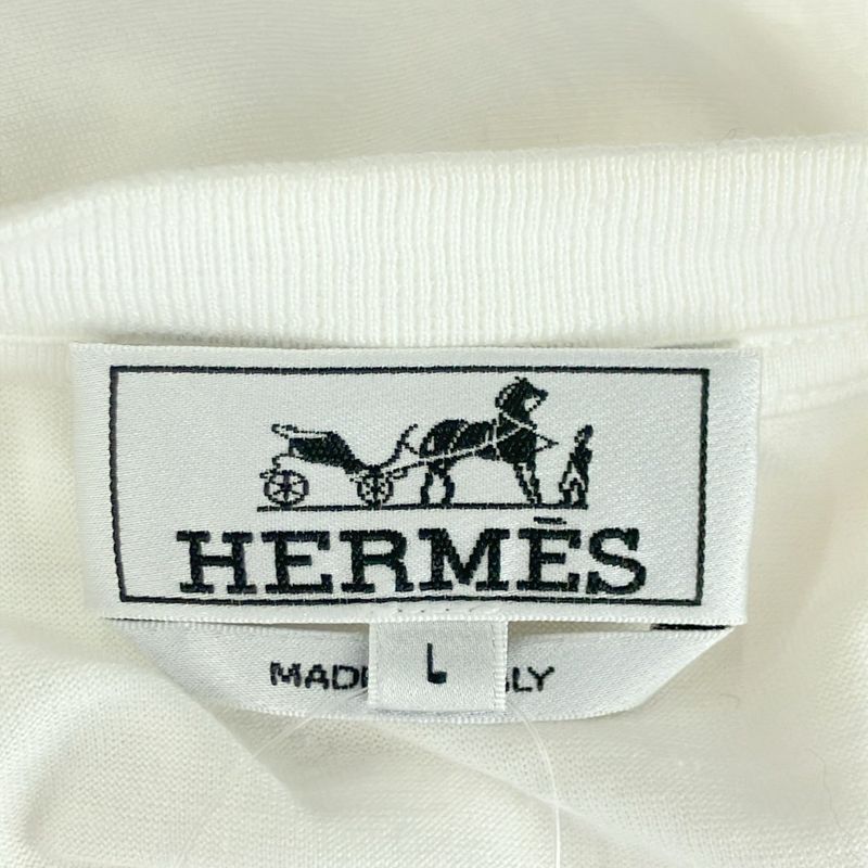 Hermes Botanical Stitch T-Shirt White L