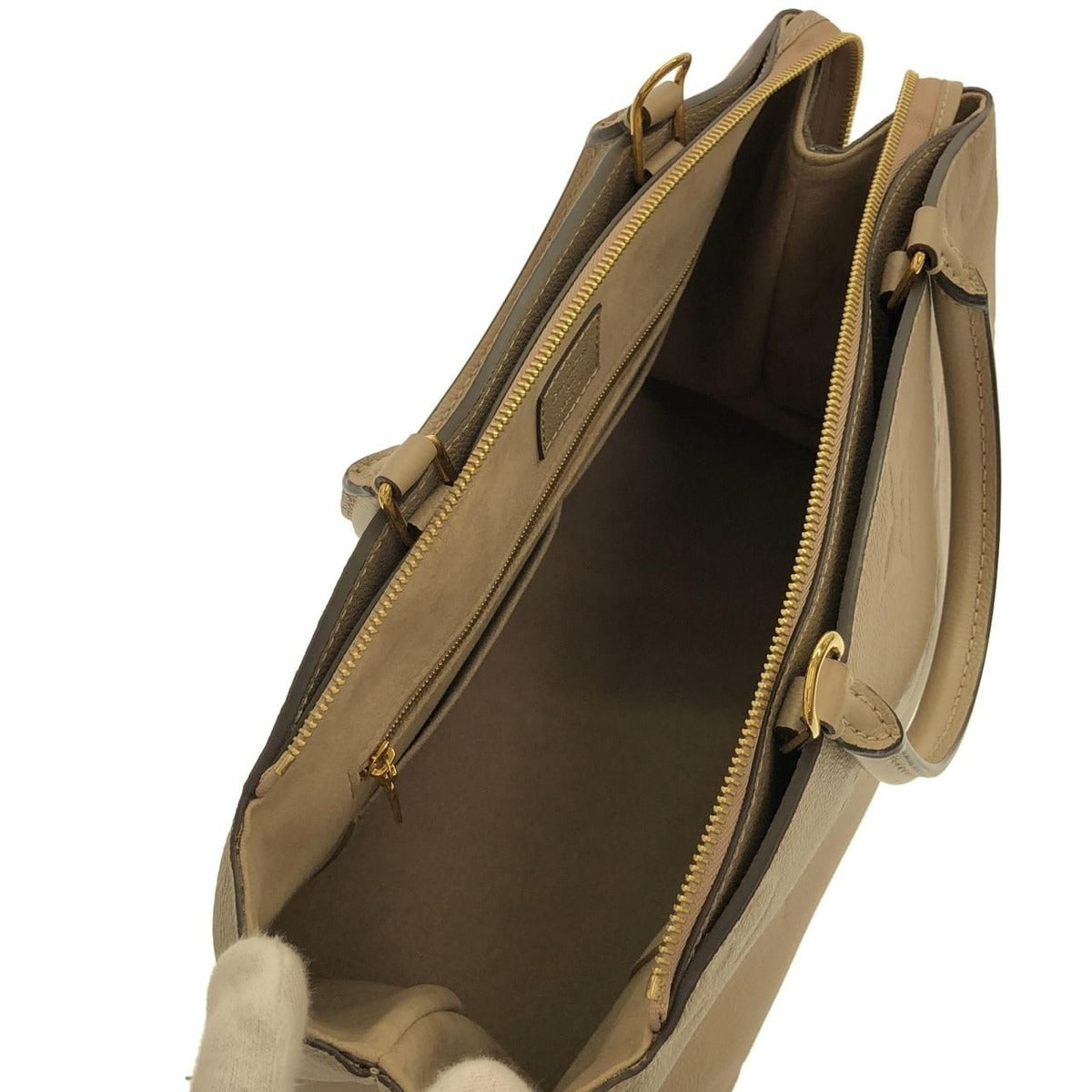 Louis Vuitton Monogram Empreinte Grand Palais MM Bag Tourterelle — view 9