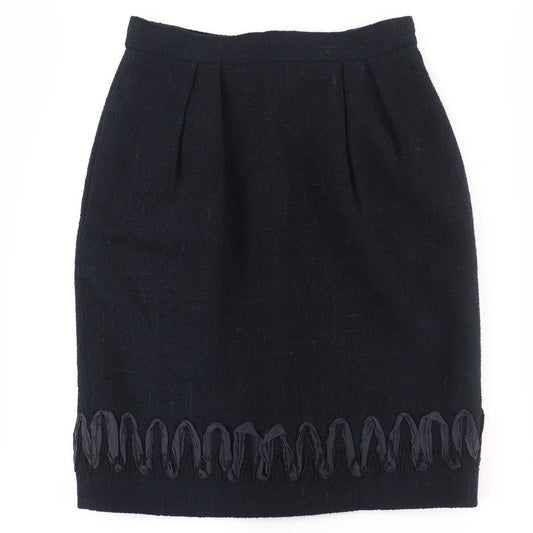 Chanel Cotton Coco Button Hem Skirt